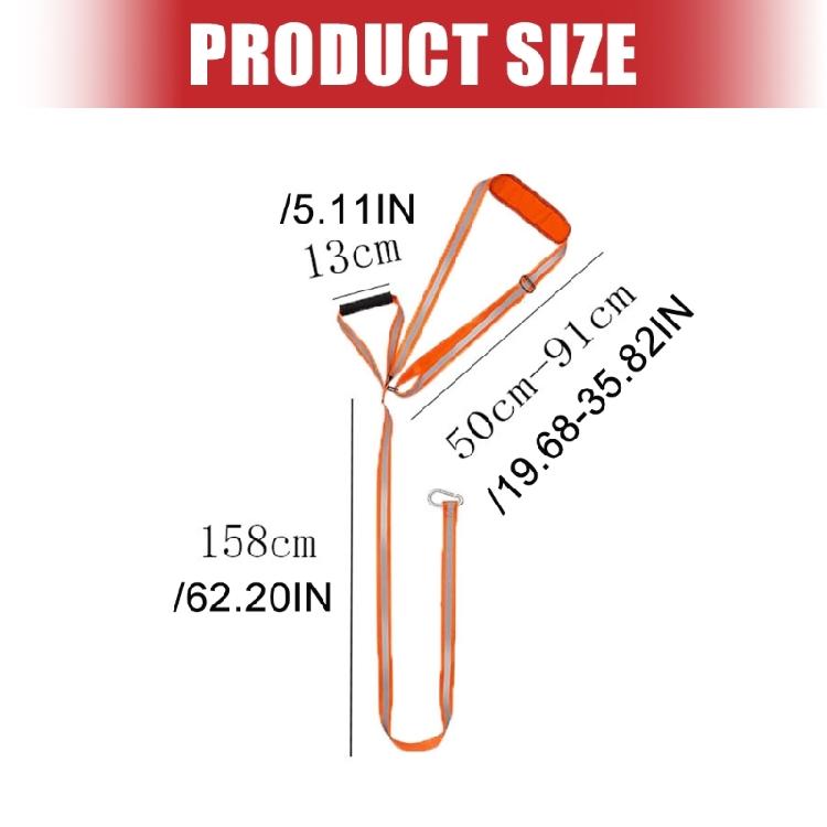 Safety Deer Dragging Rope Deer Hunting Accessories Reflective Strap Deer Drag with Handle Heavy Duties Deer Drag Strap