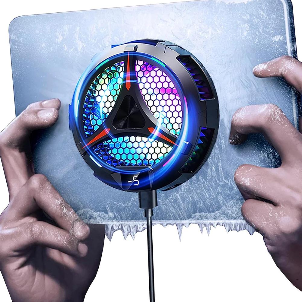 

Магнитный и задний зажим для планшета, охладитель RGB с подсветкой, 25 Вт, охладитель для сотового телефона, 3 режима, регулируемый для iPhone15/iPad/ноутбука