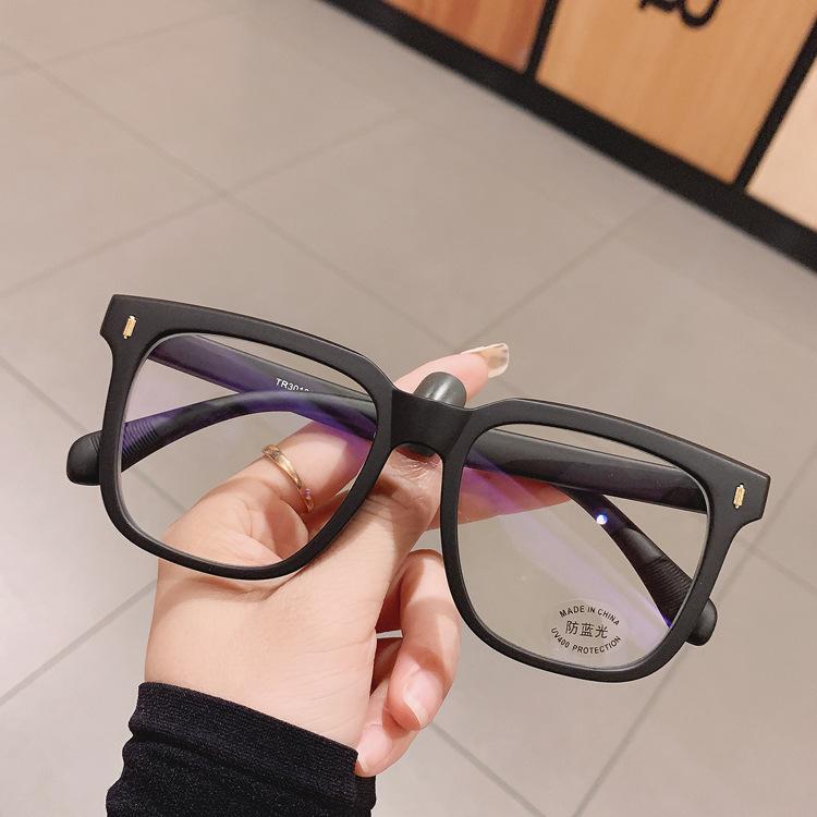 Oversized Myopia Glasses Women Men Anti -Blue Light Computer Glasses Diopter Lens Eyewear Luxury Prescription Optical Eyeglasses