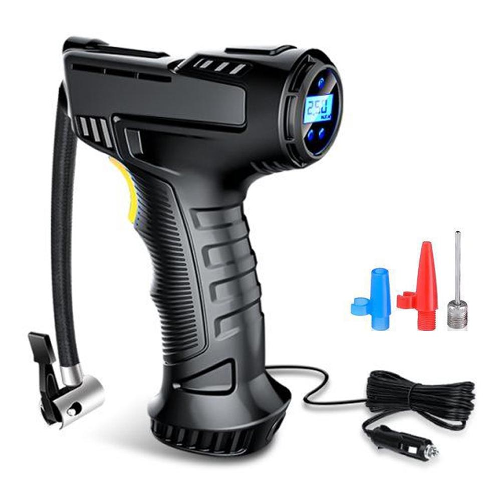 120W Car Air Pump Wireless/Wired Electric Inflatable Pump Portable Air Pump Tire Inflator Digital for Motorcycle Bicycle Balls