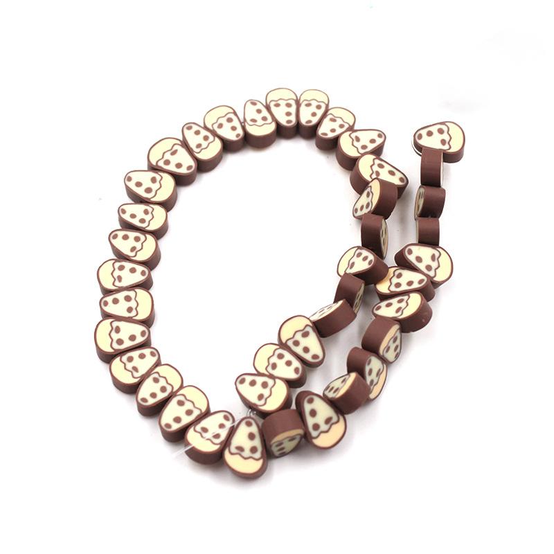 Soft Pottery Beads Beaded Handmade Materials Diy Jewelry Accessories Mobile Phone Chain Bead Separation Mixed Color Soft Pottery Loose Beads