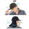 FELLOW Surf with Neck Guard and for Surfing and Outdoor UV Size 59cm Men's Cap, 59cm, Strap, Unisex, Activities, Protection, Khaki, L (Men's)
