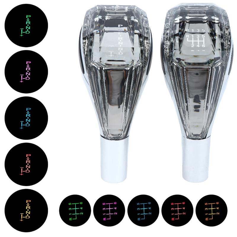 1 Set Universal Modified Lever Handball   Multicolor LED Light Car Gear Shift Knob For Auto Accessories