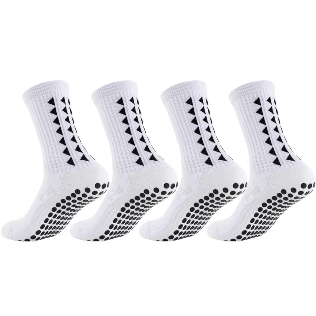 

4 пары носков для мужчин и женщин с нескользящей подошвой для футбола, баскетбола, бейсбола, регби, американского футбола, велоспорта, пешего туризма, тенниса, скейтборда, спортивных упражнений EU37-45 US7-10