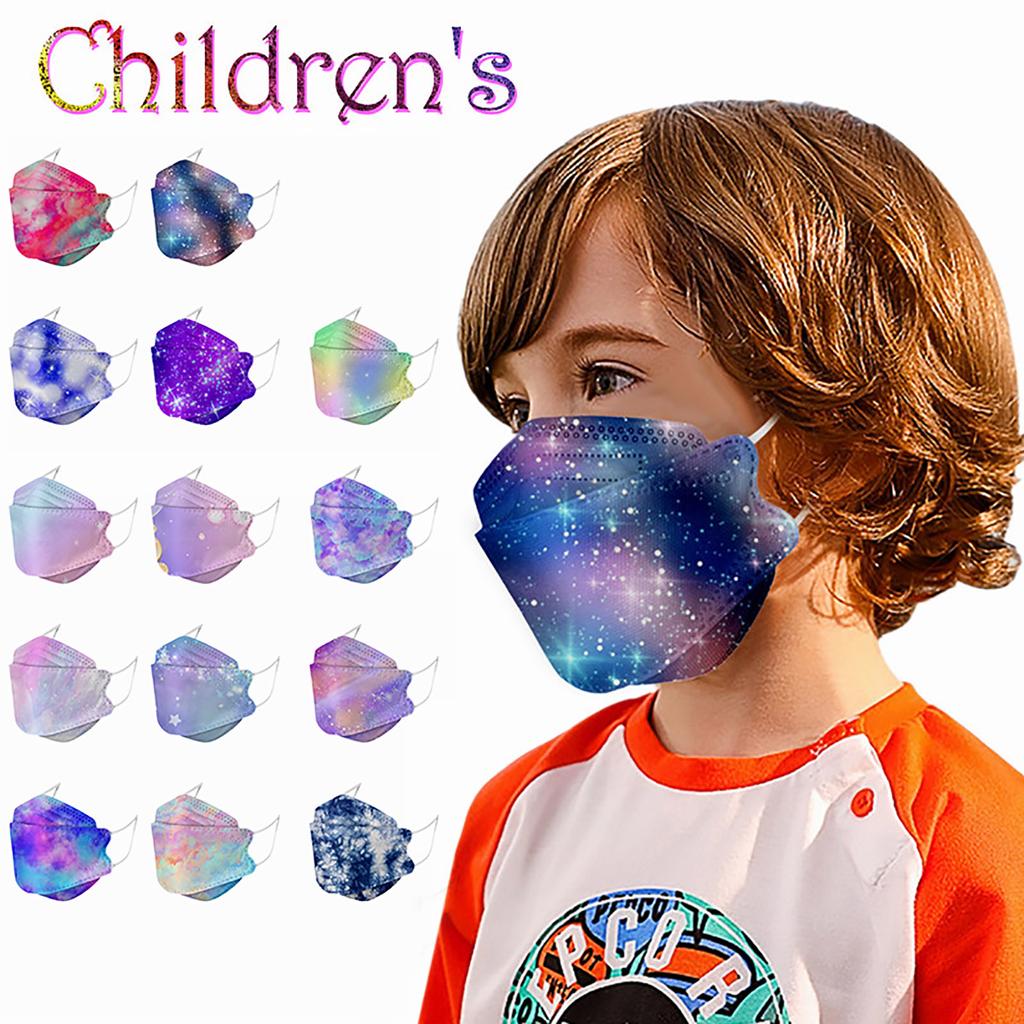 Children's Tie-dye Printing Face Mask Daily Protective Breathable Face Mask