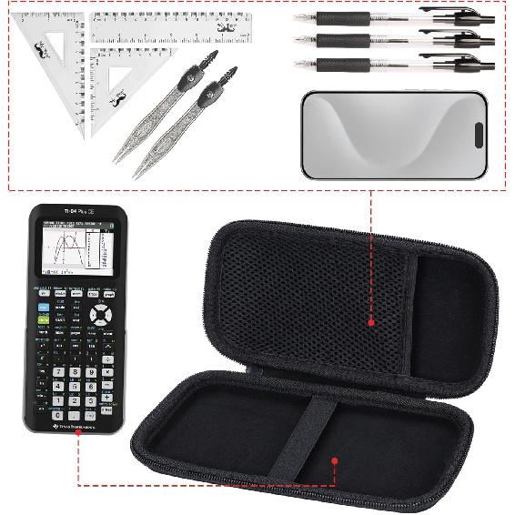Hard Case Compatible with Texas Instruments TI-84 Plus CE/TI-84 Plus/TI-Nspire CX II CAS/TI-Nspire CX II/TI-83 Plus/TI-89 Titanium/TI-85 / TI-86