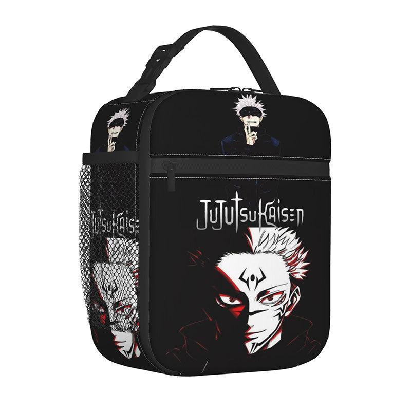 Spell Battle Printed Portable Student Lunch Bag Outdoor Bento Bag Insulated Lunch Box Bag Spell Return Battle
