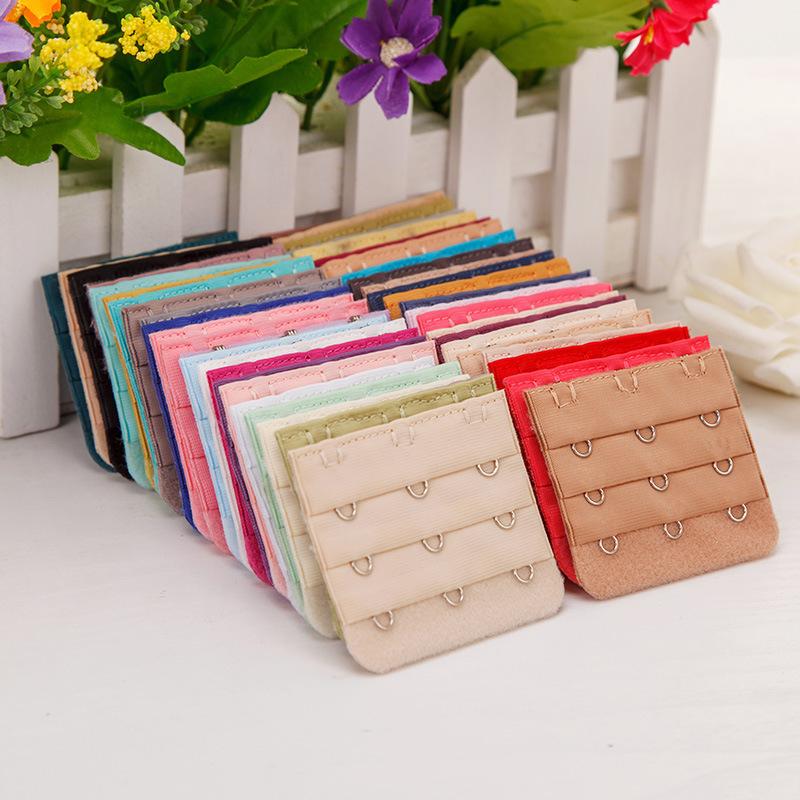 Lot Sexy Women Bra Extenders 3 Rows*3 Buckles Hasps Stainless Steel Hooks Underwear Buckle Women Intimates Accessories