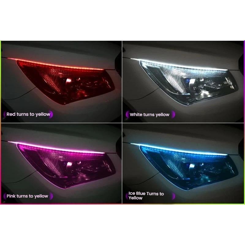 GXP1 For Dodge Durango 11-23 Daytime Running Light Guide Strip Auto LED DRL Daytime Running Light Flexible Decorative Ambient Lamp
