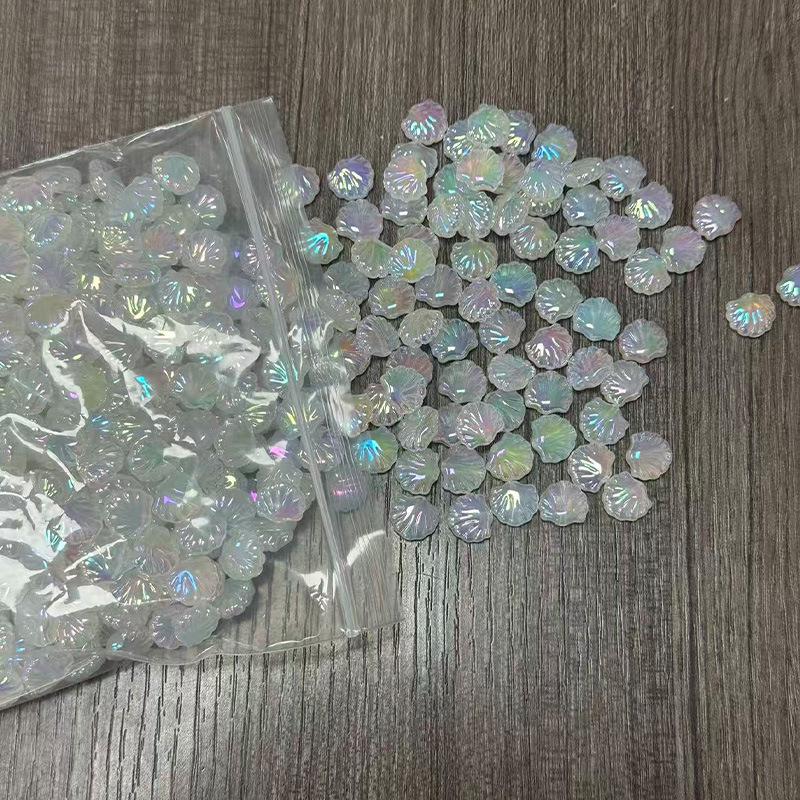 Iridescent Acrylic Seashell Mermaid Beads - DIY Jewelry Semi-Finished Accessories