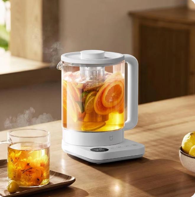 Nová multifunkčná zdravotná kanvica Xiaomi Mijia N1 elektrický hrniec 1,5 l domáce spotrebiče 220 V 800 W 304 Materiál nehrdzavejúca oceľ