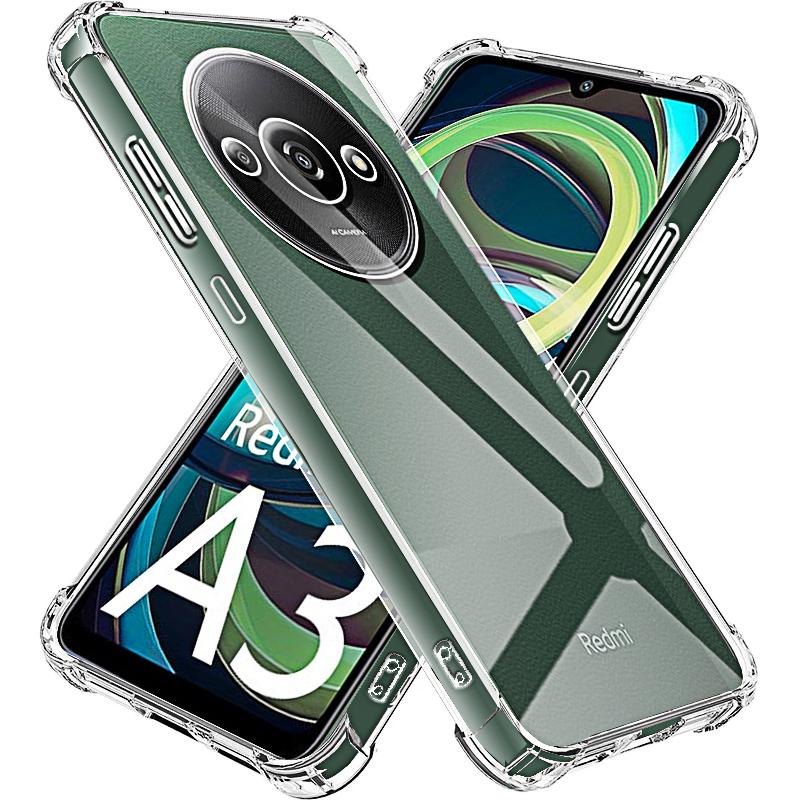 

Clear Phone Case for Xiaomi Redmi A4 A3 A2 A1 + Plus TPU Transparent Protective Camera Case Shockproof Back Full Covers redmi A4