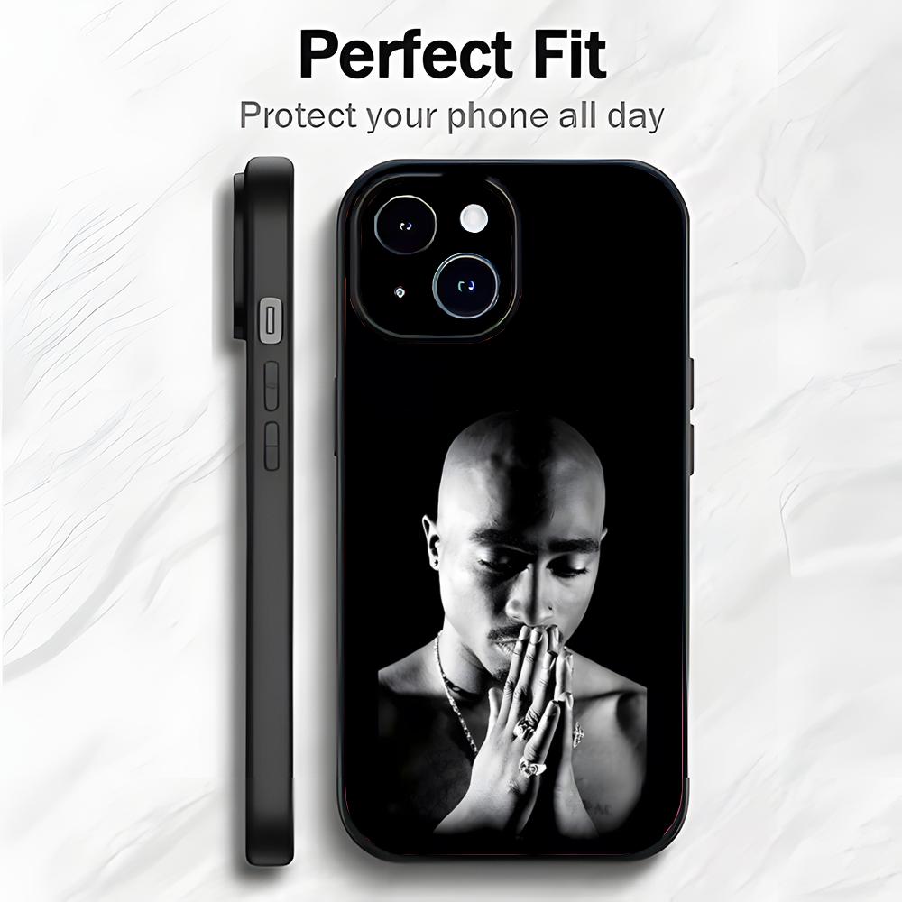 

Rap American Singer T-Tupac Shakur Phone Case Phone Case Soft Packaging Lightweight For iPhone17 16 15 14 13ProMax iphone12promax