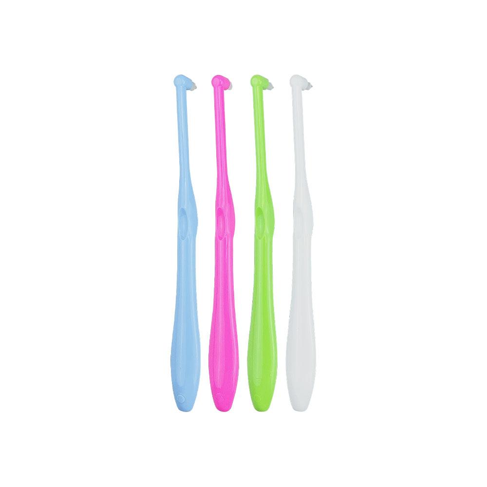 

4 Pcs Orthodontic Toothbrushes Tufted Soft Bristles Correction Cleaning Brush Small Head Interdental Gap Brush Oral Care Tools