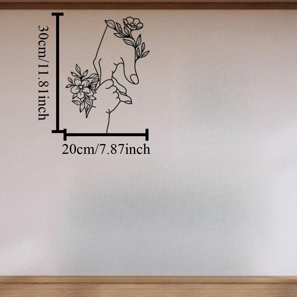 Mother and Child Floral Metal Wall Art Unique Gift for Mom