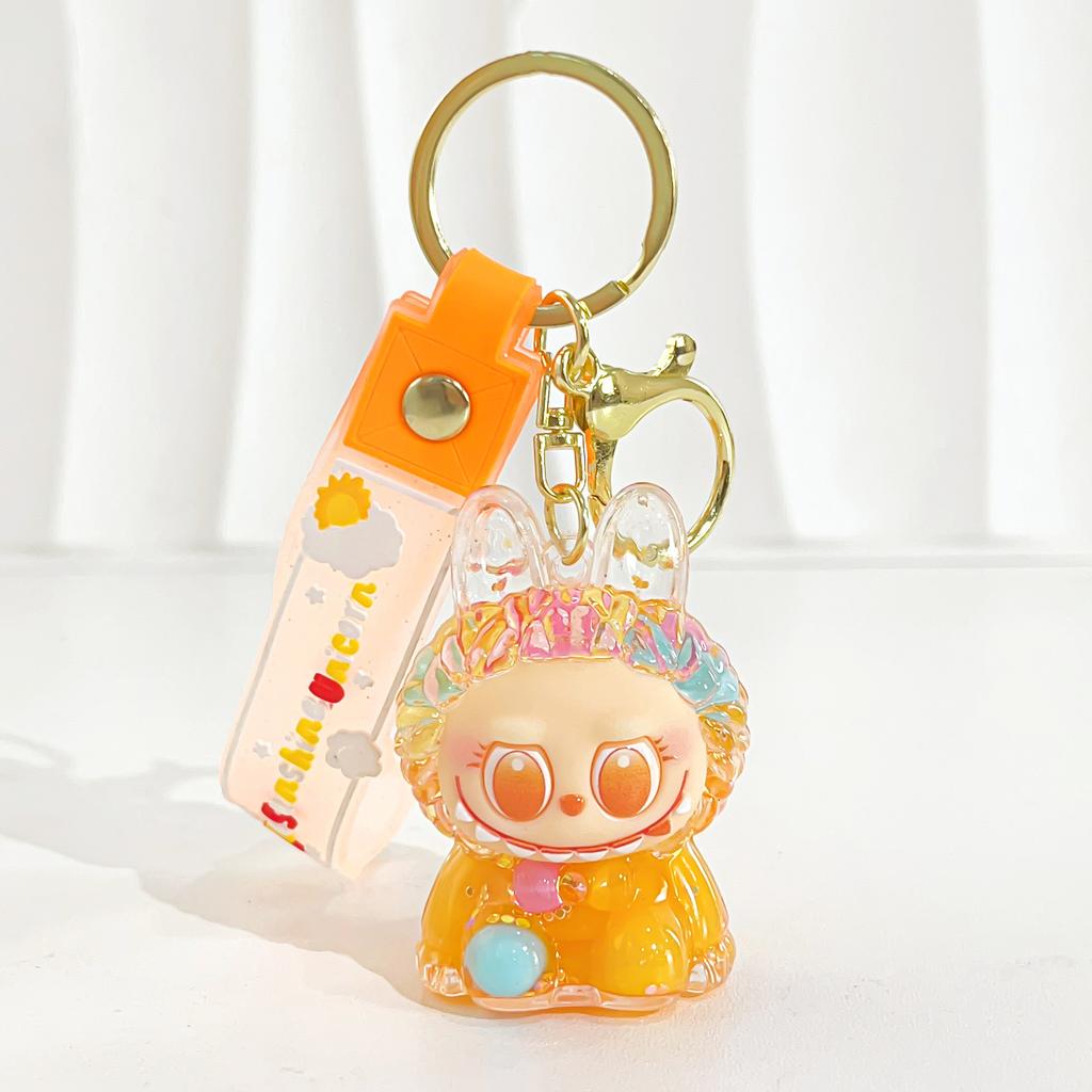 Acrylic Quicksand Oil Mini Keychain Bag Small Pendant Key Chain