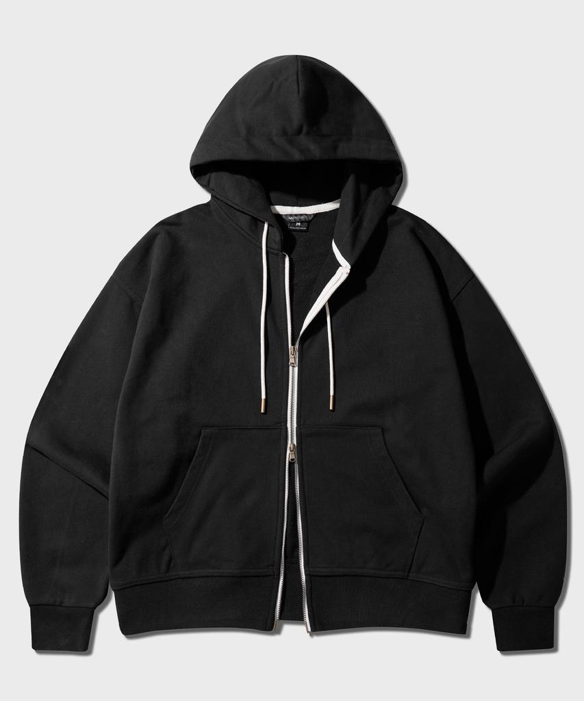 Wv Project Easy Heavy Cotton Zip-Up Black Mjhd7781