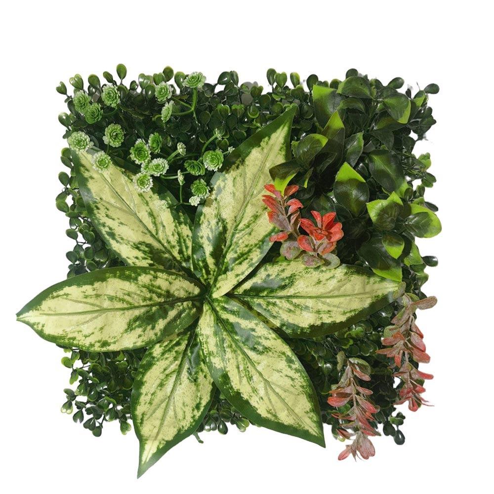 

Green Artificial Plant Wall Turf 25*25cm DIY Simulation Turf Sheet Flower Wall Panel Plastic Garden Grass Wall Wedding Backdrop
