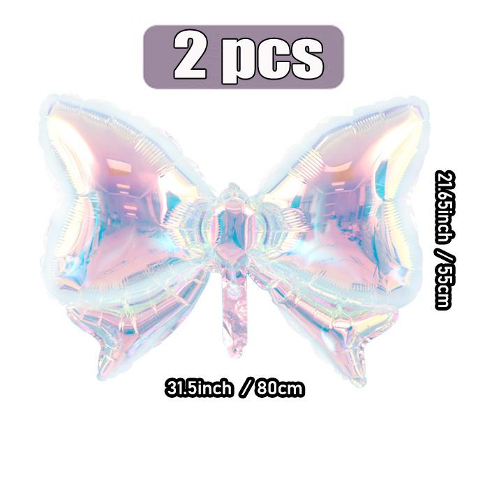 

2 Pack Rainbow Transparent Bow Balloons Wedding Gender Reveal Baby Shower Birthday Party Valentine s Day Other