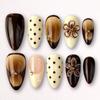 Hot-Selling Wearable Nails with 3D Removable Floral Design Trendy Manicure Set of 24 Press-On Nails