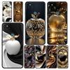Happy Black Apple Phone Case Cover for Google Pixel 10 9 8 7 6 9A 8A 7A 6A Pro Shockproof Soft TPU 9 Pro XL Shell Capas Fundas