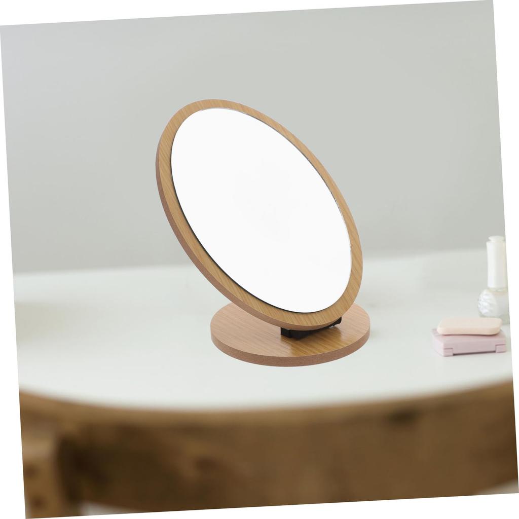 FOMIYES Folding Desktop Makeup Fashionable Makeup Car for Home and Salon Convenient Storage Mirror, Mirror, Design, Beige, Use,