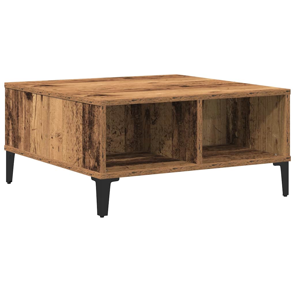 Coffee Table Reclaimed Wood Look 60 X 60 X 30 Cm