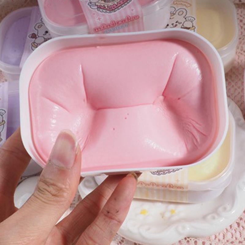 Squishy Simulation Cake Box Squeeze Toys Sticky Stress Relief Sensory Fidget Toys For Adults Anti Anxiety