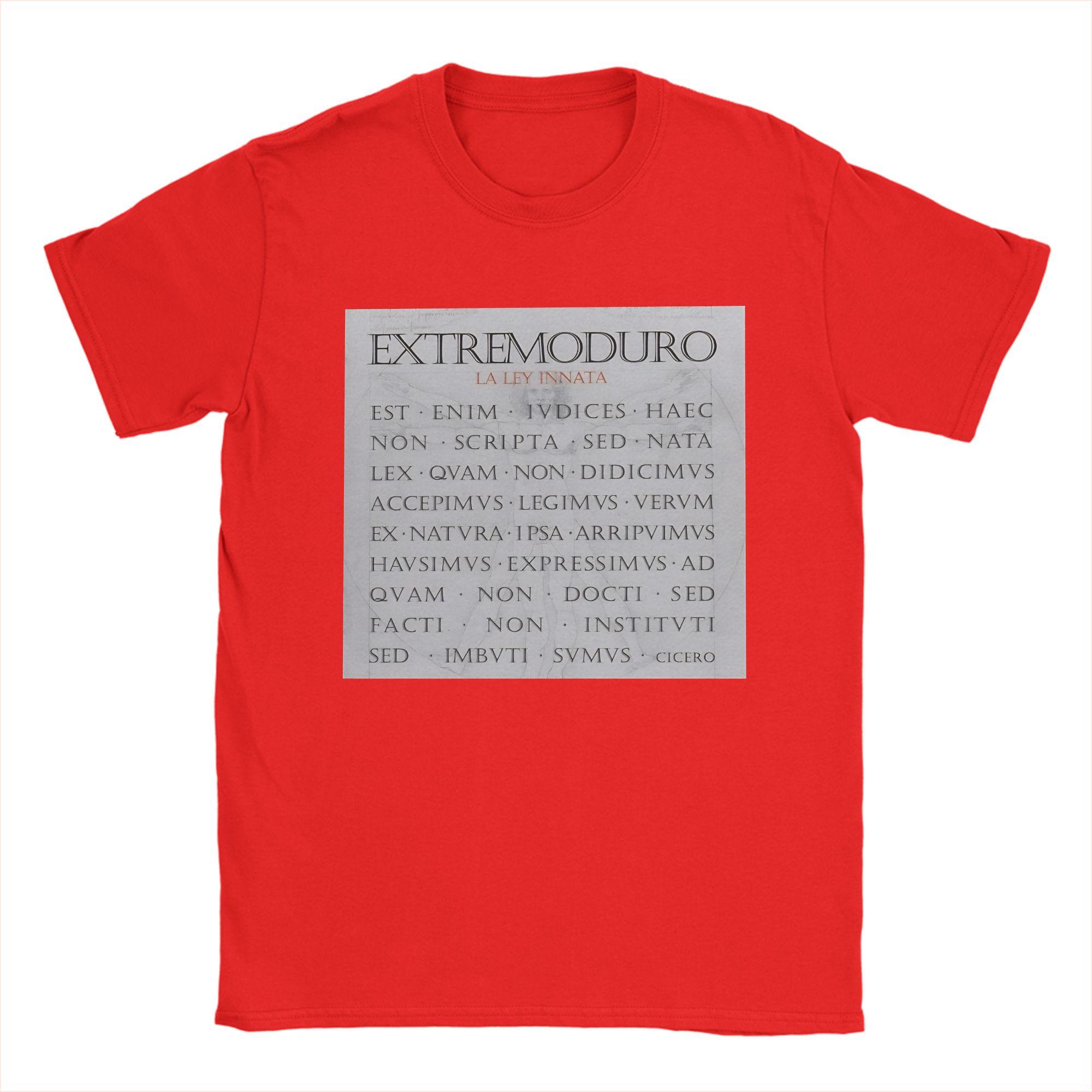 Extremoduro La Ley Innata Album T Shirt Unisex Cotton Funny TShirts Round Neck Tees Short Sleeve Clothes Printed S