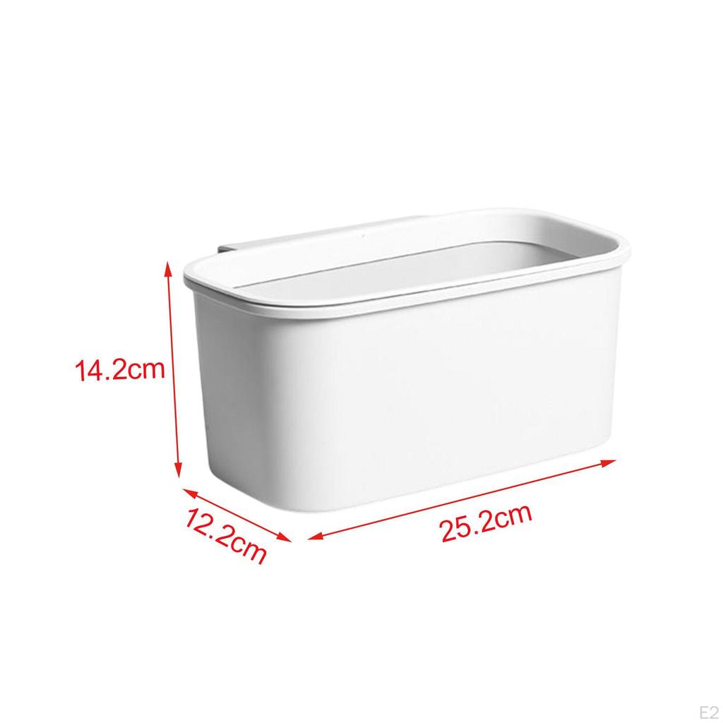 Hanging Trash Can,Household Cleaning Tools Rubbish Container,Mini Kitchen Waste Bin for Cabinet Door