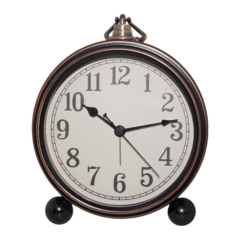 Elegant Metal Clock for Home Decoration Quiet and Battery Powering with Vintage Designing Exquisitedly