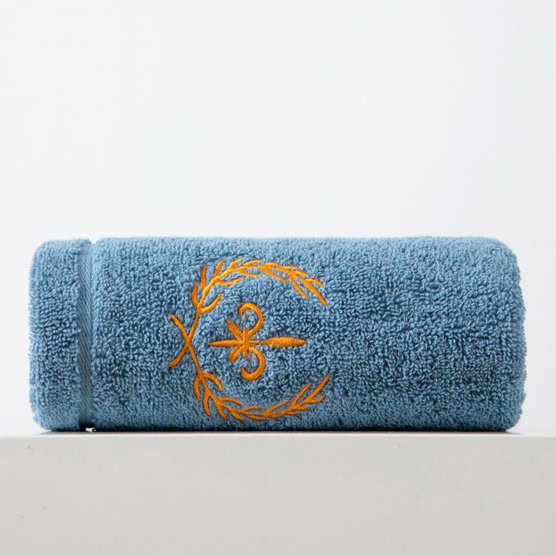 

Pure Cotton Absorbent Bath Towel - Shed-Free, For Men, Women, Couples 33*70 cm синій