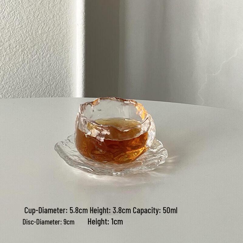 Irregular Glacier Glass Nordic Style Dessert & Snack Plate