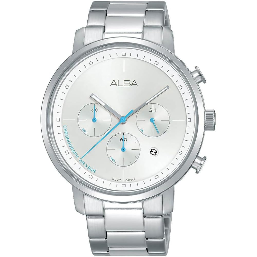 

SEIKO Seiko ALBA Alba AT3D57X1 Chronograph Chrono PRESIGE Prestige Quartz Mens Business Analog Da...
