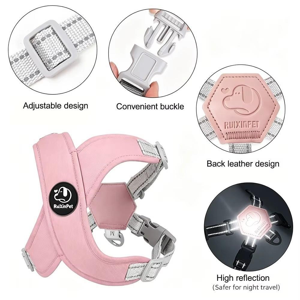 Adjustable Straps Reflective Dog Harness Reflective Design Pet Vest Harness Outdoor Use