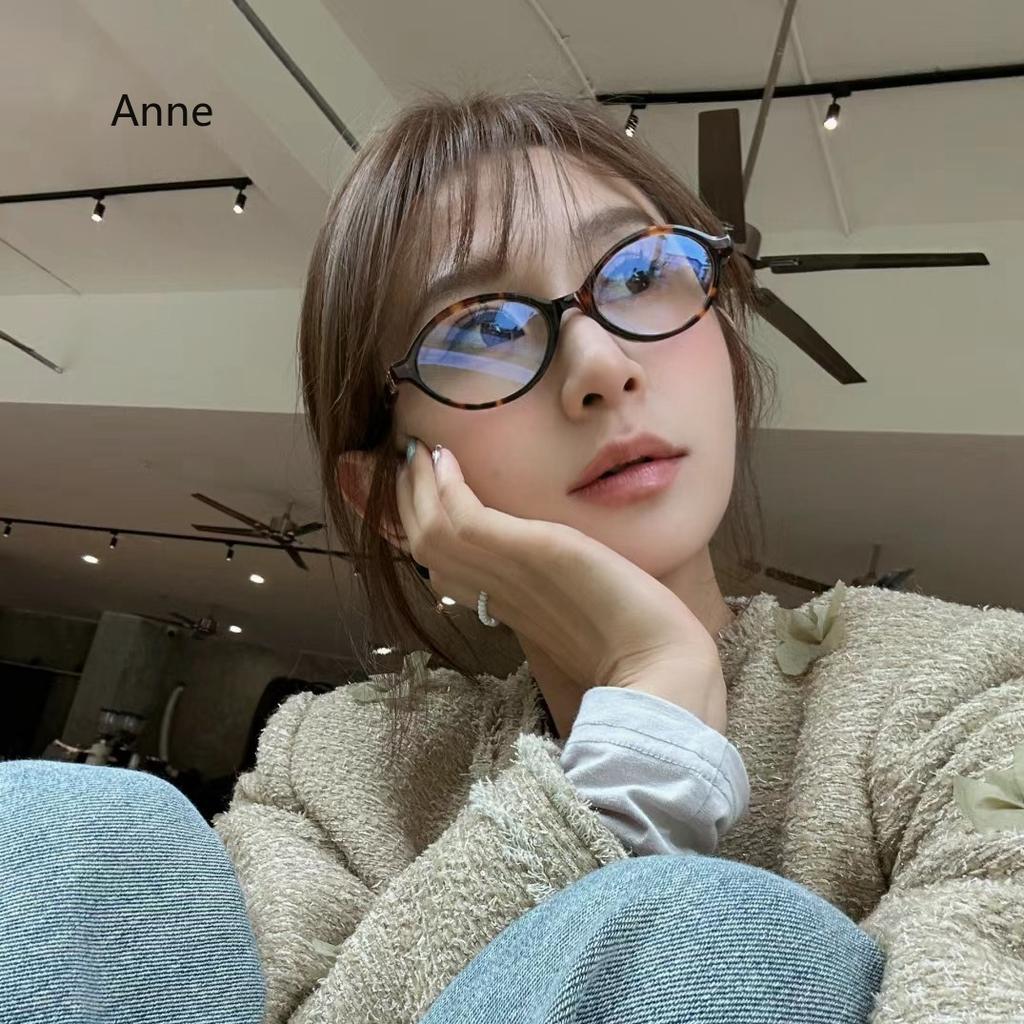 Korea Retro Oval Glasses Frame Women Lovely Ins No Makeup Plain Glasses Men Eyewear Cute Decorative Computer Glasses gafas