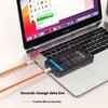 90cm Halsband 27W Ladekabel Handy-Lanyard Handy-Sicherungsleine mit Typ-C zu L-Port Stecker