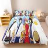 Gintama Anime Bedding Set Sakata Gintoki Printed Duvet Cover Set Cartoon Bed Linen Otaku Room Home Bedroom Decor