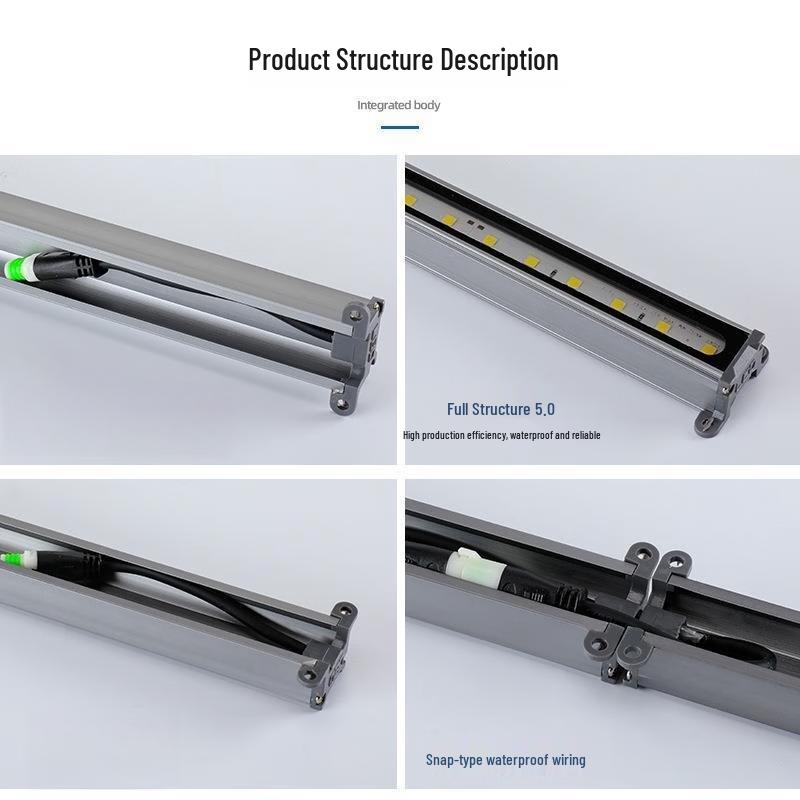 Outdoor Rectangular RGB LED Linear In-Ground Light
