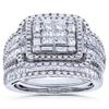 2pcs Luxury Exaggerated Women's Cubic Zirconia Pair Ring Set Ring Fashion Women's Ring Personalized Jewelry