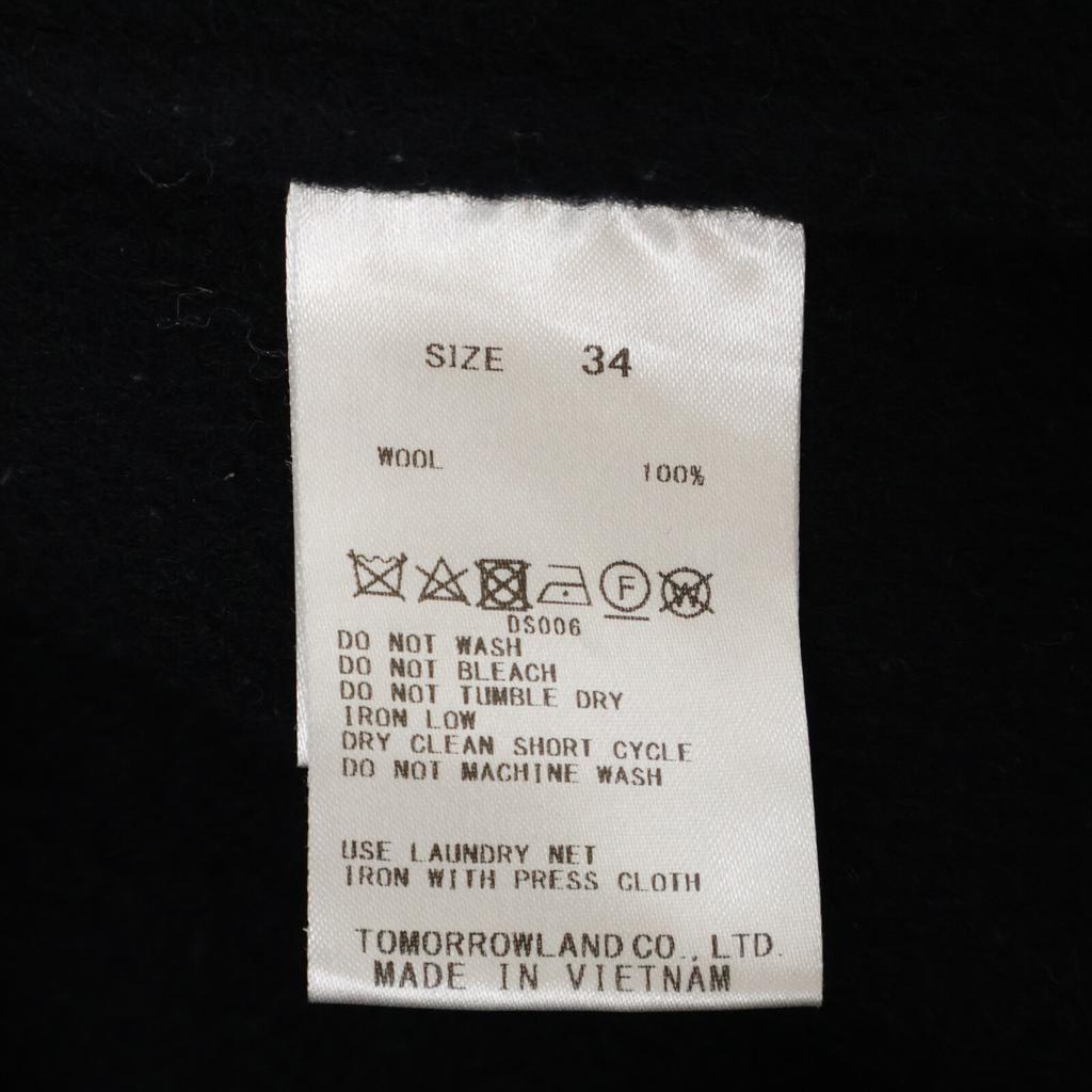 BALLSEY Navy Premium Wool River Hooded Short Coat Coat 34 NavyUsed