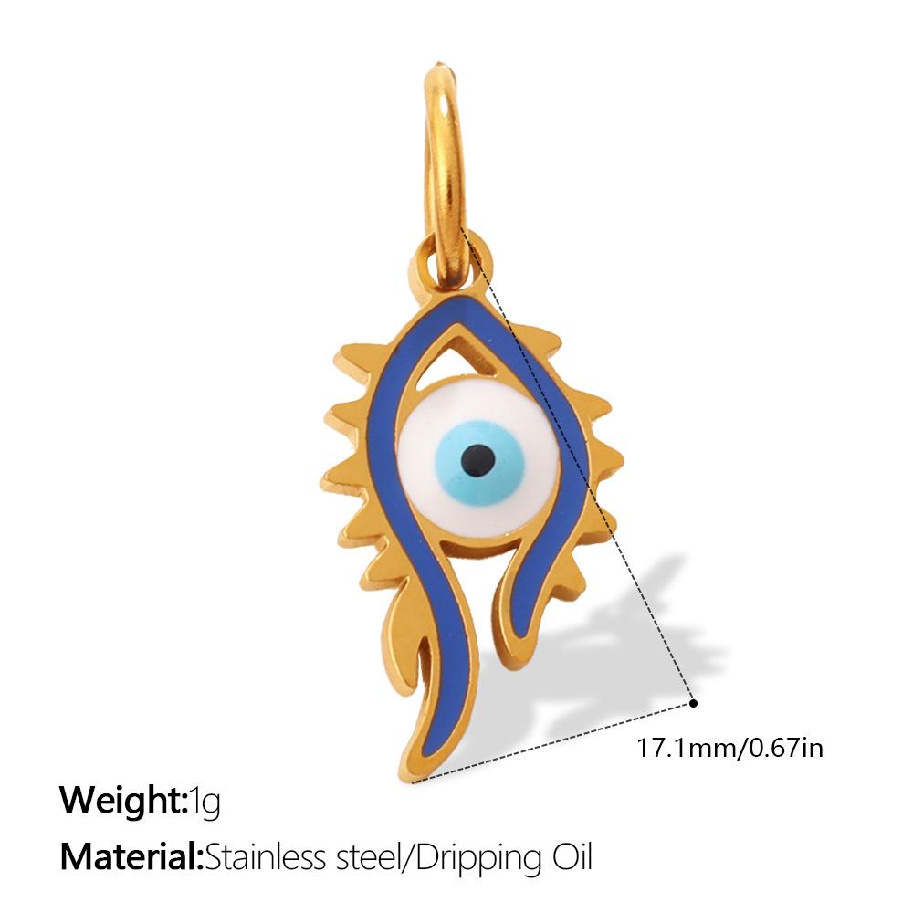 Creative Multi Devil's Eye Hand of Fatima Stainless Steel Pendant