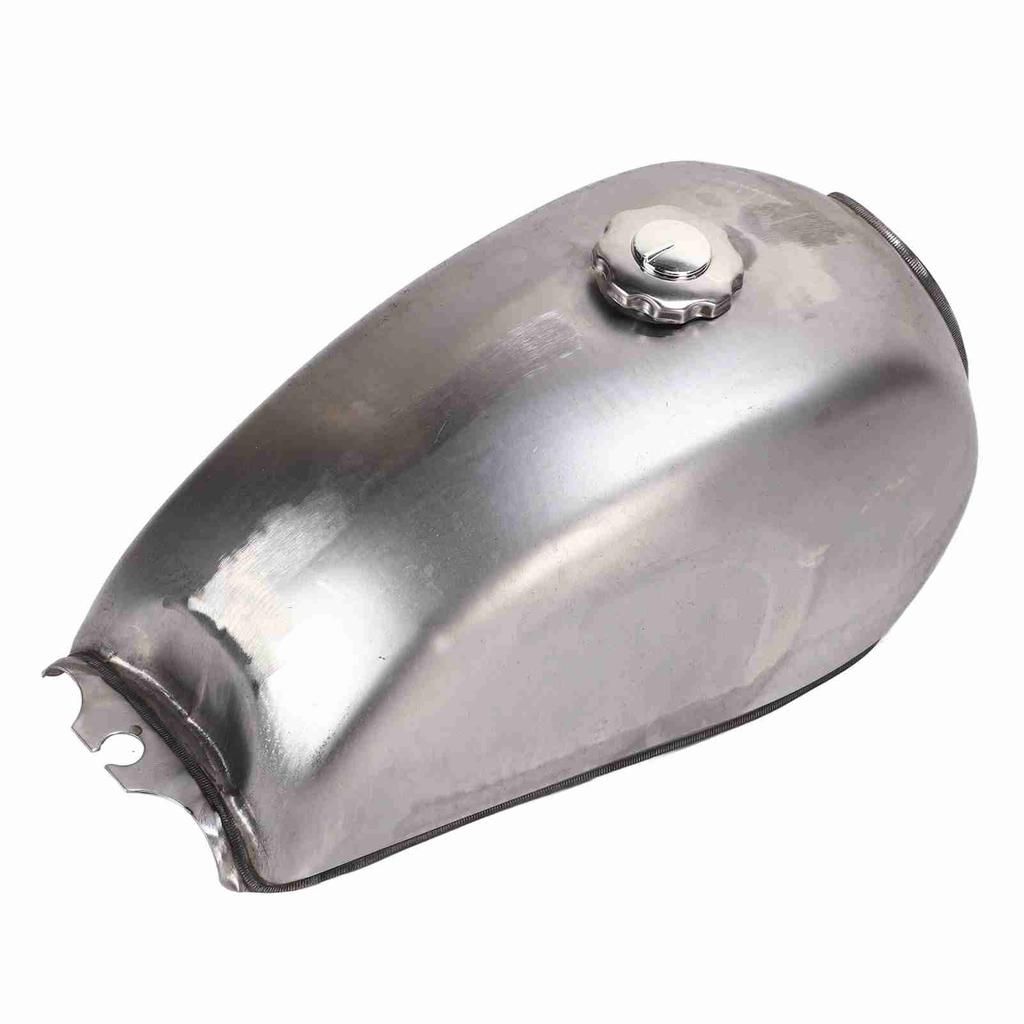 2.4 Gallons Motorcycle Gas Fuel Tank Bare Metal Retro Design Replacement for CFMOTO Mandrill