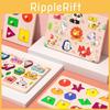 Wooden Shape Puzzle Blocks For Toddlers With Educational Benefits Suitable For Babies