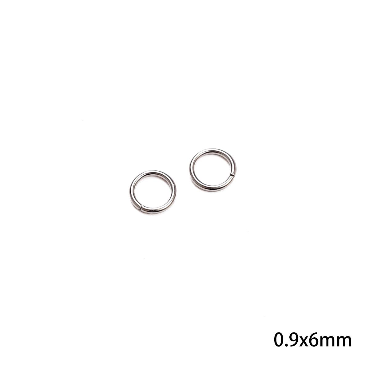 

Застібки Гачки Шпилька Лобстер Кільце для стрибка для браслетів Намисто З’єднувачі Виготовлення ювелірних виробів своїми руками Фурнітура A-0.9x6mm 26pcs