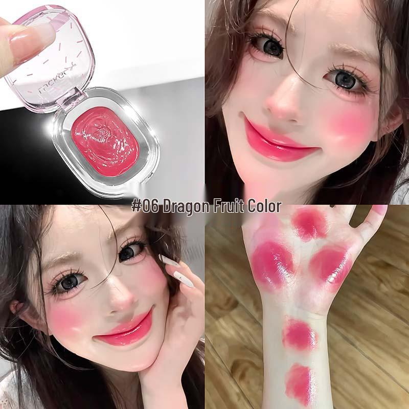 

LUCKGO Cute Bear Hydrating Multi-Purpose Balm: Nude Makeup Lip Glaze & Blush