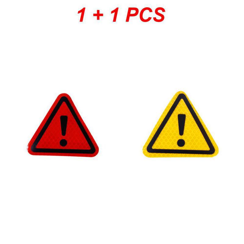 

2/3/4PCS Bodywork Safety Sticker Durable Universal Triangle Reflective Film Car Supplies Reflective Sticker High Strength