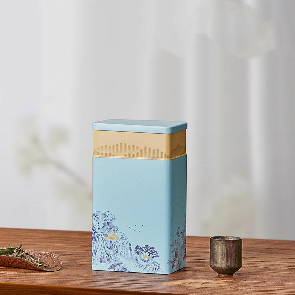 Chinese Culture Tea Storage Container Tinplate Tea Box Tea Storage Jar Portable Small Sealed Container for Storing Tea
