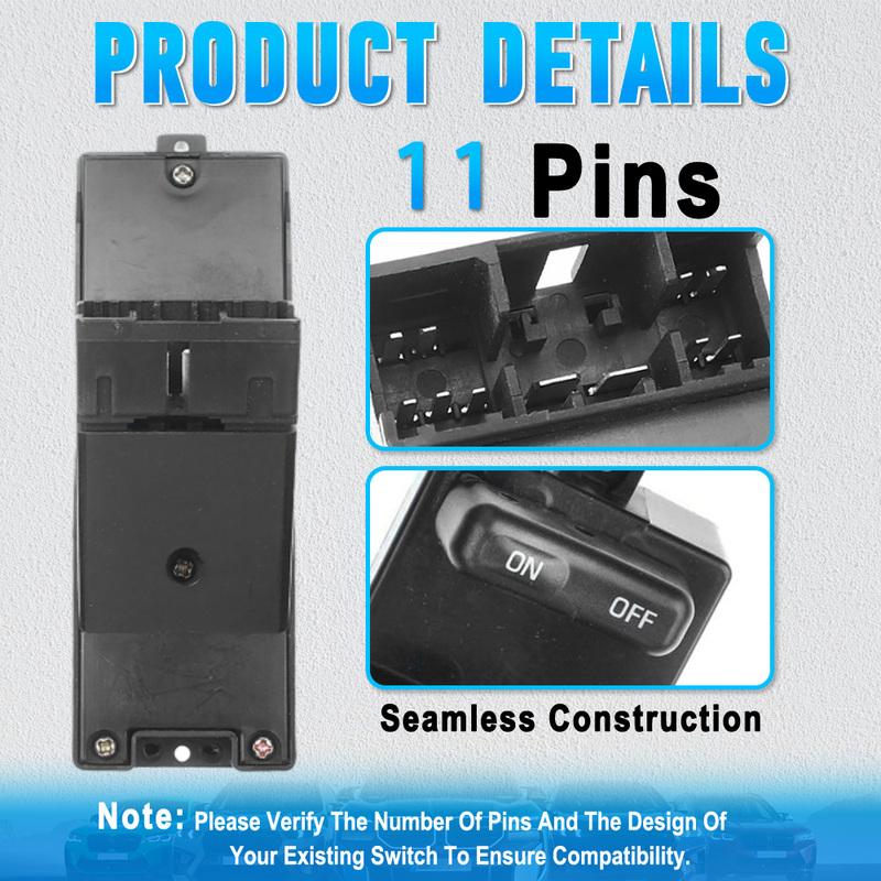 Left Driver Side Master Electric Power Window Control Switch BC8E-66-350A for Mazda MPV,Protege 1996 1997 1998