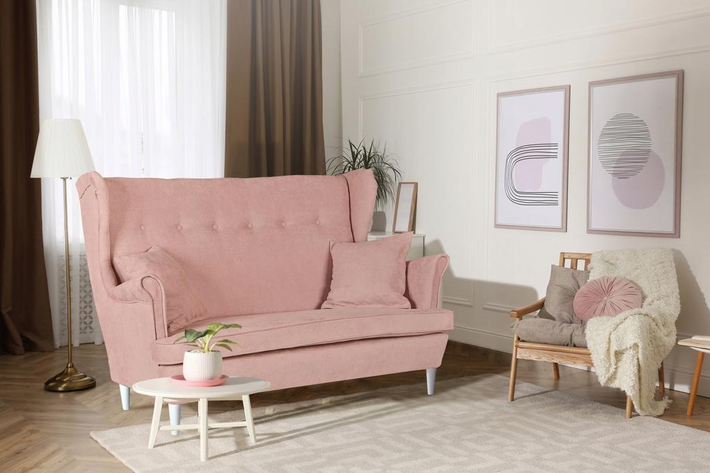 Zestaw wypoczynkowy mebli uszak ARI sofa fotele skandynawskie Family Meble